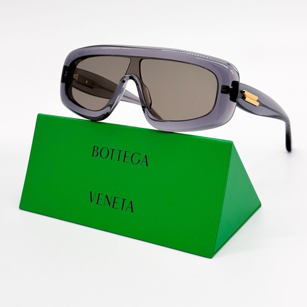 NEW BOTTEGA VENETA SUNGLASSES GREY UNISEX EYEWEAR BOTTEGA VENETA BV1281S 003